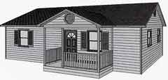 Plan 2B: 864sf, 2Bed, 1Bath
